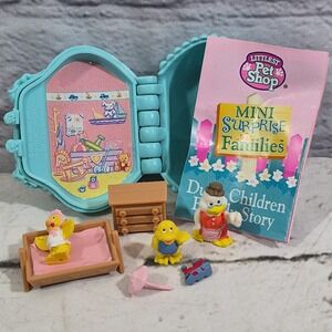 1996 Littlest Pet Shop Mini Surprise‎ Families Purse Ducks Complete Vtg Kenner